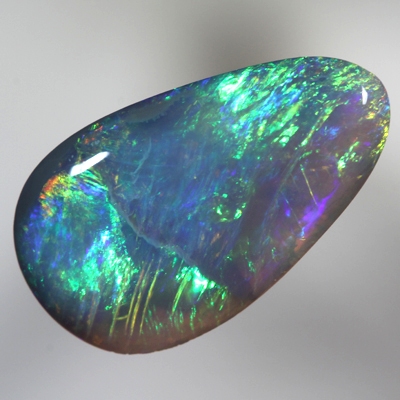 SOLID BLACK OPAL Bright neon golden green and royal blue